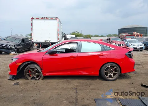 2018 Honda Civic Si из США, поврежденный, VIN 2HGFC1E56JH703600